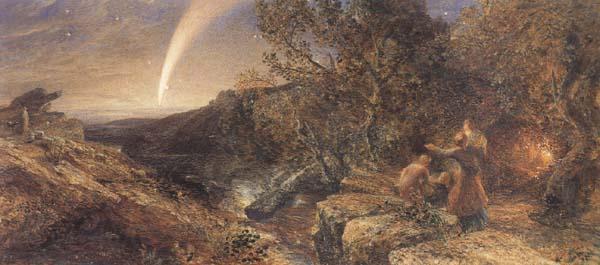 Samuel Palmer The Comet of 1858,as Seen from the Heights of Dartmoor France oil painting art